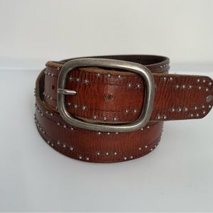 American Eagle Brown Belt With Silvertone Details